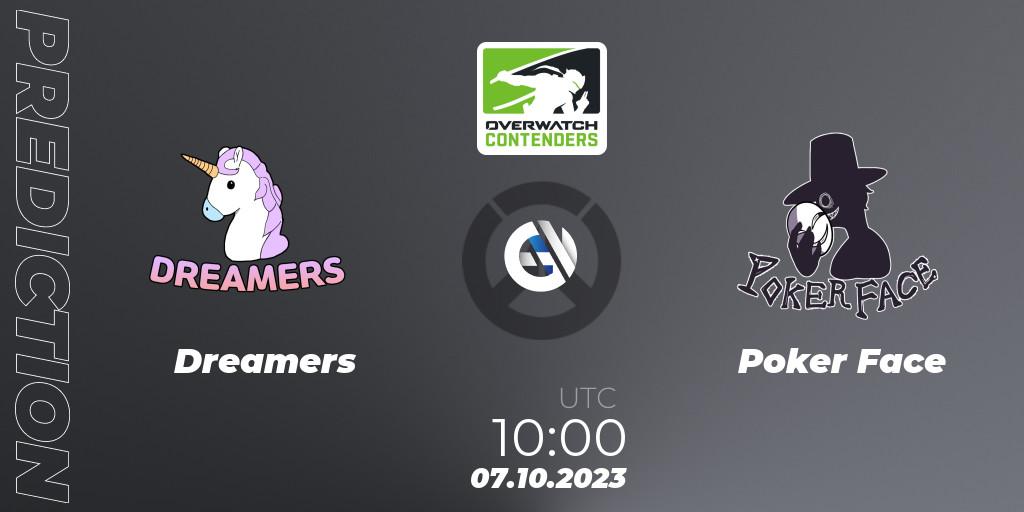 Dreamers - Poker Face: ennuste. 07.10.2023 at 10:00, Overwatch, Overwatch Contenders 2023 Fall Series: Korea