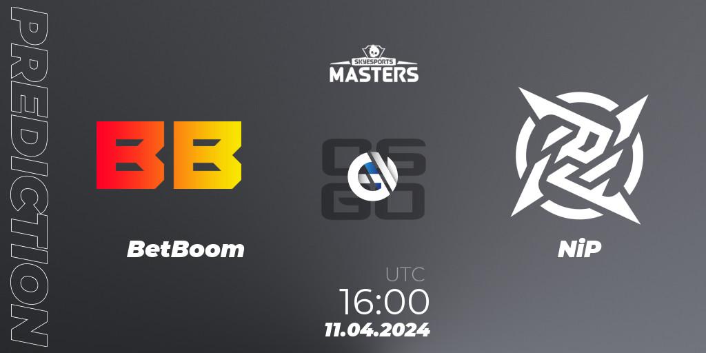 BetBoom - NiP: ennuste. 11.04.24, CS2 (CS:GO), Skyesports Masters 2024