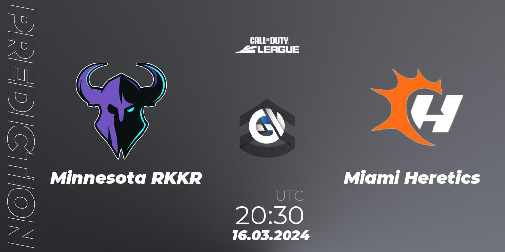 Minnesota RØKKR - Miami Heretics: ennuste. 16.03.2024 at 20:30, Call of Duty, Call of Duty League 2024: Stage 2 Major Qualifiers