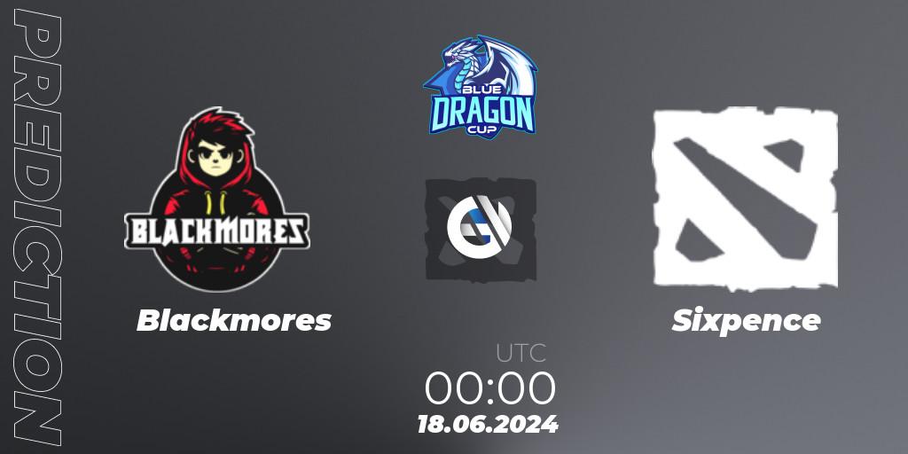 Blackmores - Sixpence: ennuste. 13.06.2024 at 06:00, Dota 2, Blue Dragon Cup