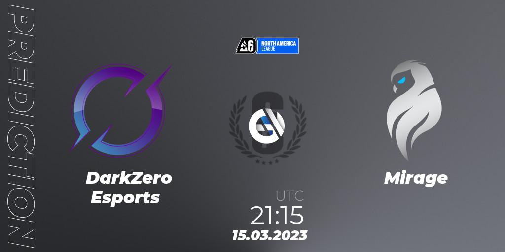 DarkZero Esports - Mirage: ennuste. 15.03.2023 at 20:20, Rainbow Six, North America League 2023 - Stage 1