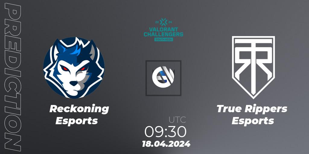 Reckoning Esports - True Rippers Esports: ennuste. 18.04.24, VALORANT, VALORANT Challengers 2024 South Asia: Split 1 - Cup 2