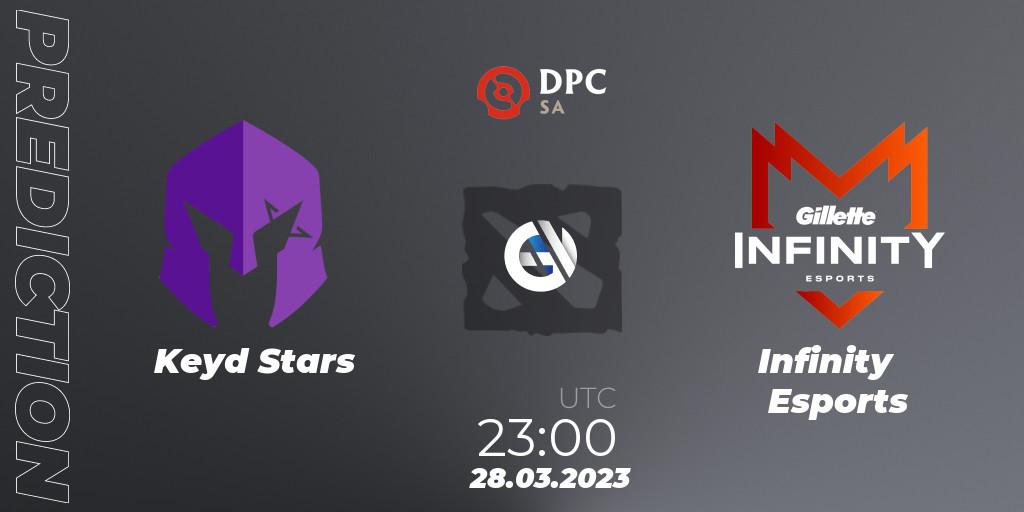 Keyd Stars - Infinity Esports: ennuste. 29.03.23, Dota 2, DPC 2023 Tour 2: SA Division I (Upper)