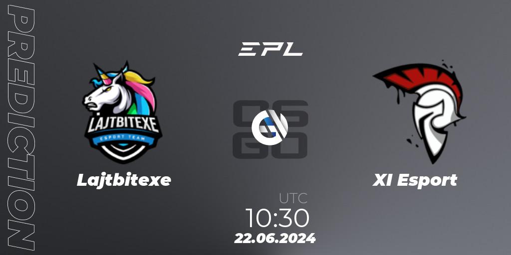 Lajtbitexe - XI Esport: ennuste. 22.06.2024 at 08:00, Counter-Strike (CS2), European Pro League Season 18: Division 2