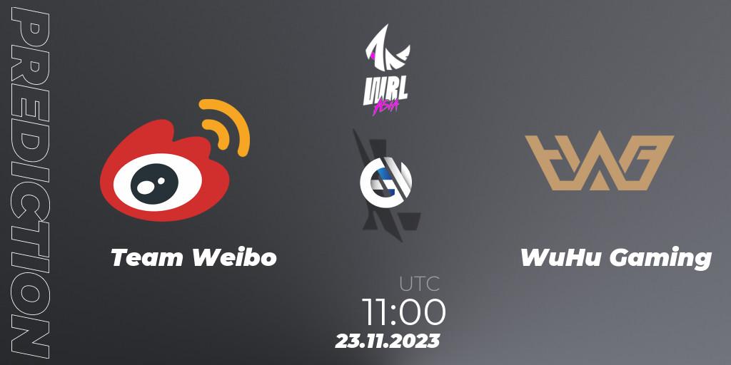 Team Weibo - WuHu Gaming: ennuste. 23.11.23, Wild Rift, WRL Asia 2023 - Season 2 - Regular Season