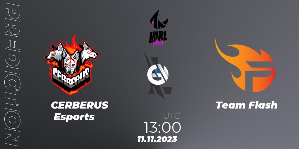CERBERUS Esports - Team Flash: ennuste. 11.11.2023 at 13:00, Wild Rift, WRL Asia 2023 - Season 2 - Regular Season