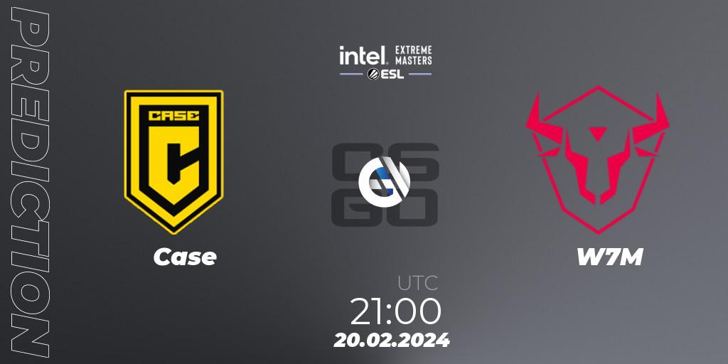 Case - W7M: ennuste. 20.02.2024 at 21:00, Counter-Strike (CS2), Intel Extreme Masters Dallas 2024: South American Open Qualifier #2