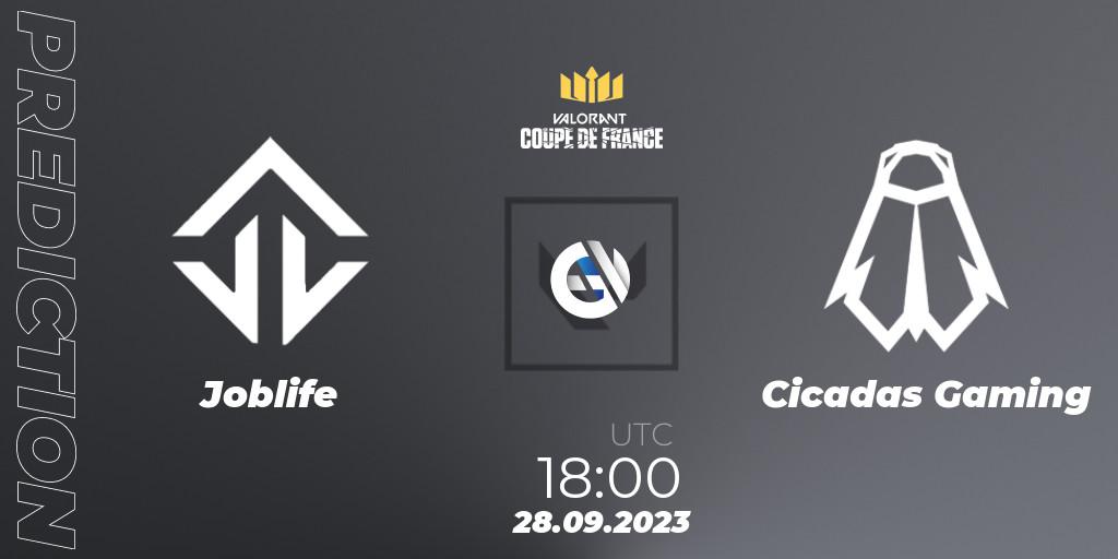 Joblife - Cicadas Gaming: ennuste. 28.09.23, VALORANT, VCL France: Revolution - Coupe De France 2023