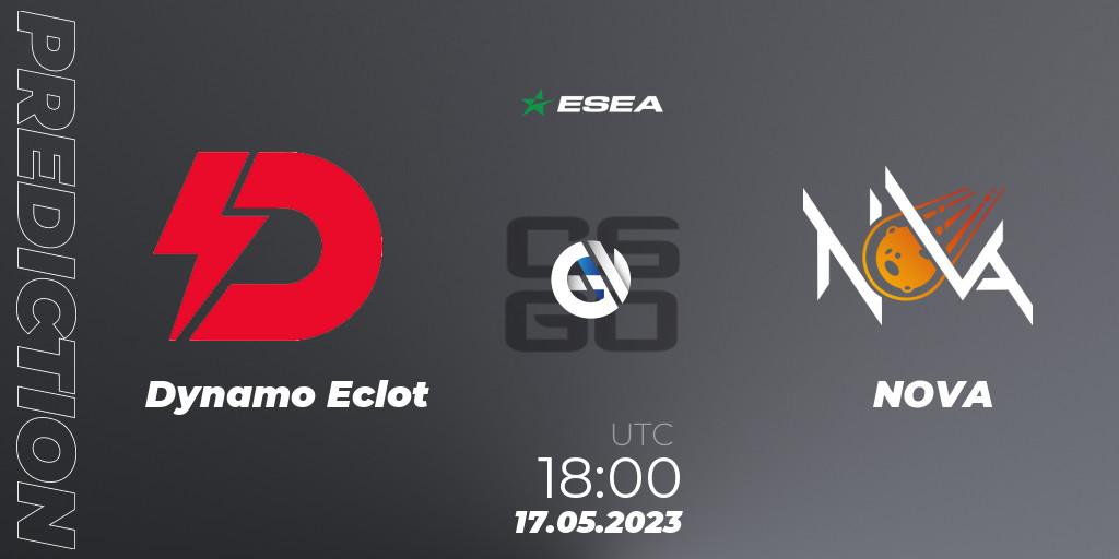 Dynamo Eclot - NOVA: ennuste. 18.05.23, CS2 (CS:GO), ESEA Season 45: Advanced Division - Europe