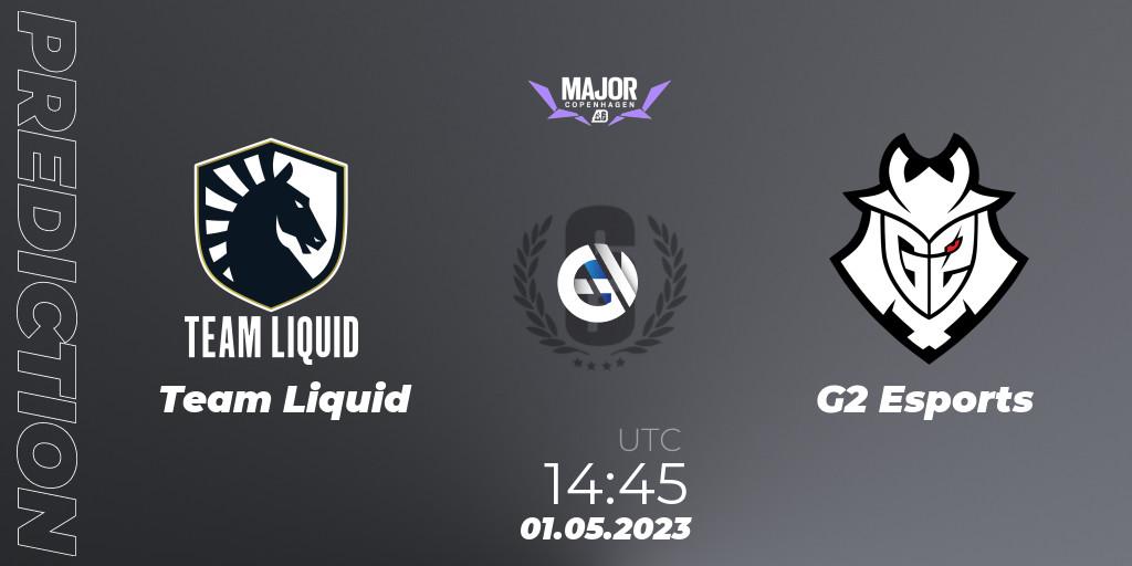 Team Liquid - G2 Esports: ennuste. 01.05.2023 at 13:45, Rainbow Six, BLAST R6 Major Copenhagen 2023