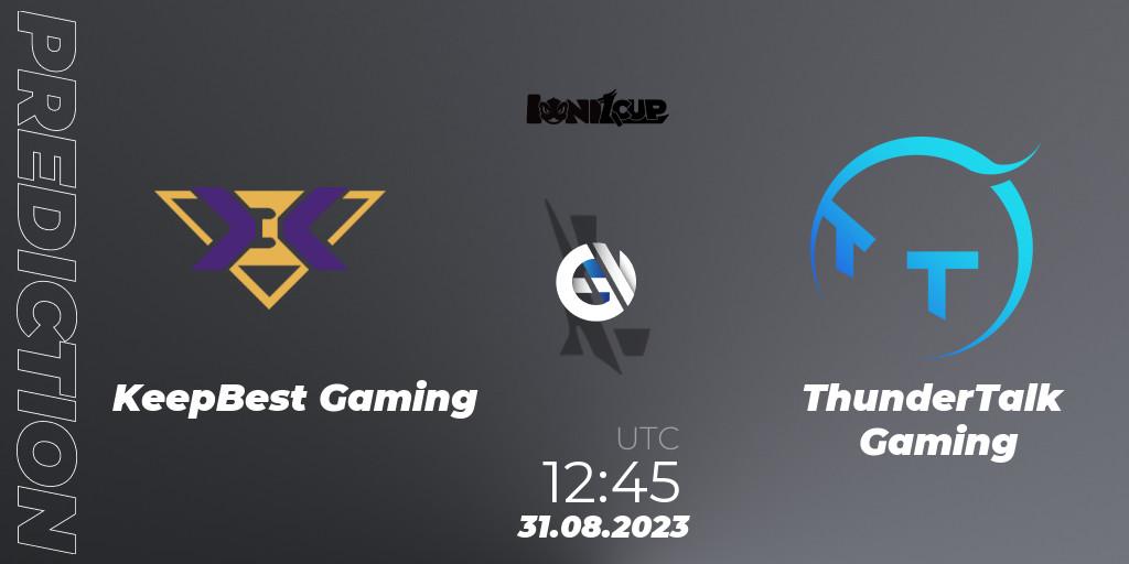KeepBest Gaming - ThunderTalk Gaming: ennuste. 31.08.2023 at 12:45, Wild Rift, Ionia Cup 2023 - WRL CN Qualifiers