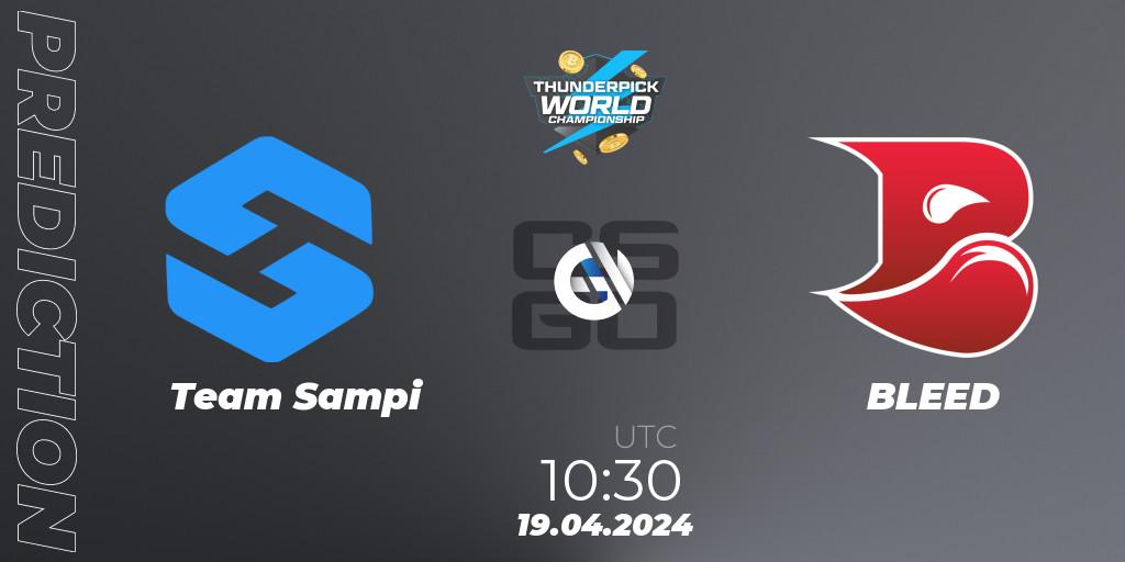 Team Sampi - BLEED: ennuste. 19.04.24, CS2 (CS:GO), Thunderpick World Championship 2024: European Series #1