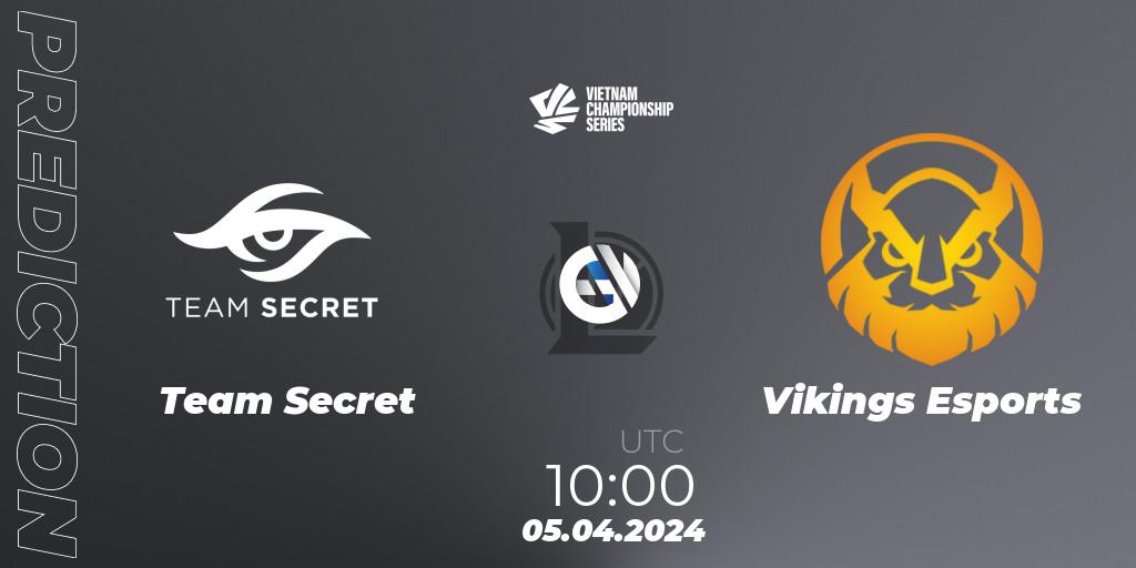 Team Secret - Vikings Esports: ennuste. 05.04.2024 at 11:00, LoL, VCS 2024 Dawn Playoffs