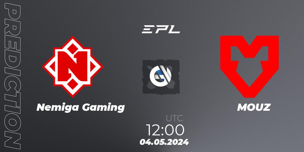 Nemiga Gaming - MOUZ: ennuste. 04.05.2024 at 12:00, Dota 2, European Pro League Season 18