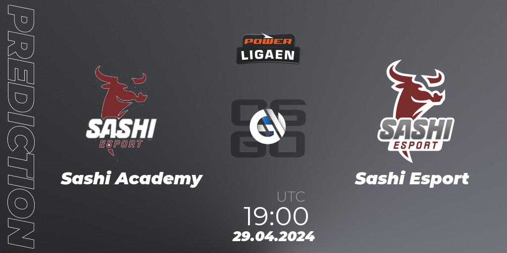 Sashi Academy - Sashi Esport: ennuste. 29.04.2024 at 19:00, Counter-Strike (CS2), Dust2.dk Ligaen Season 26