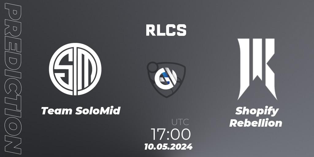 Team SoloMid - Shopify Rebellion: ennuste. 10.05.2024 at 17:00, Rocket League, RLCS 2024 - Major 2: NA Open Qualifier 5