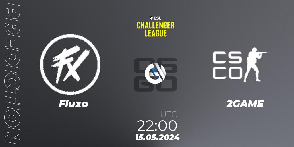 Fluxo - 2GAME: ennuste. 15.05.2024 at 22:00, Counter-Strike (CS2), ESL Challenger League Season 47: South America