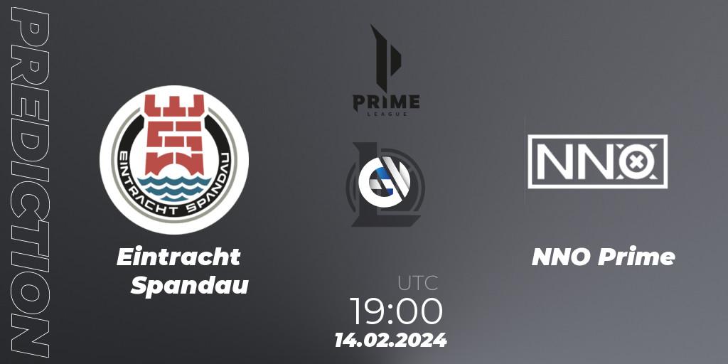 Eintracht Spandau - NNO Prime: ennuste. 14.02.24, LoL, Prime League Spring 2024 - Group Stage