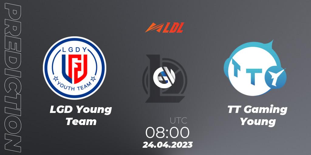 LGD Young Team - TT Gaming Young: ennuste. 24.04.2023 at 08:50, LoL, LDL 2023 - Regular Season - Stage 2
