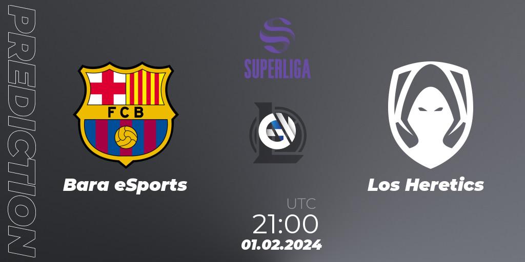 Barça eSports - Los Heretics: ennuste. 01.02.2024 at 21:00, LoL, Superliga Spring 2024 - Group Stage