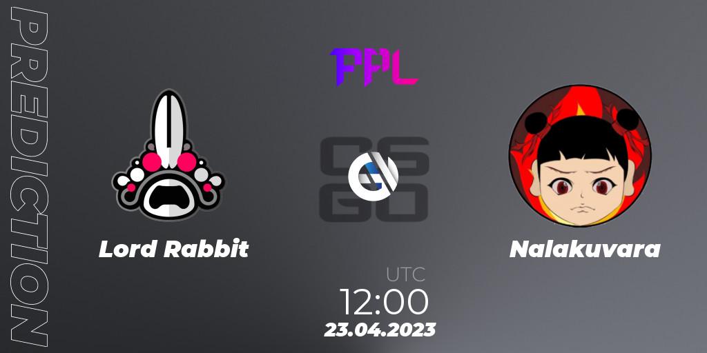 Lord Rabbit - Nalakuvara: ennuste. 23.04.23, CS2 (CS:GO), Perfect World Arena Premier League Season 4: Challenger Division