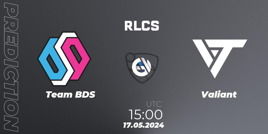 Team BDS - Valiant: ennuste. 17.05.2024 at 15:00, Rocket League, RLCS 2024 - Major 2: EU Open Qualifier 5