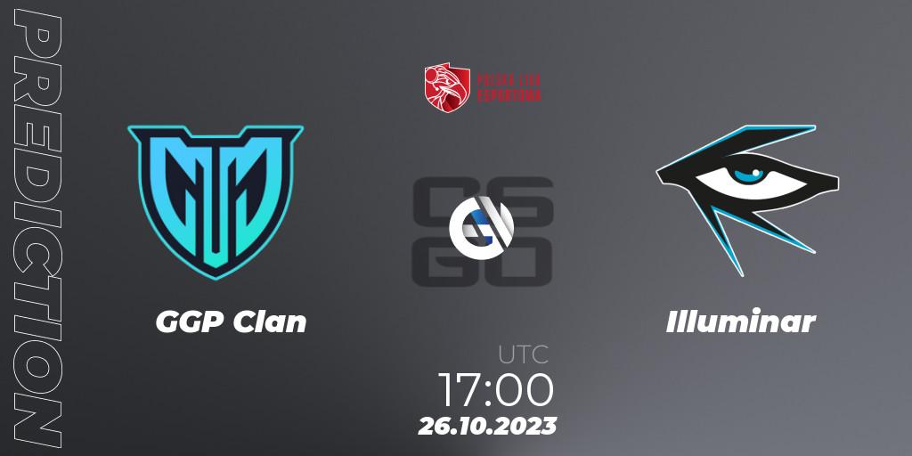 GGP Clan - Illuminar: ennuste. 26.10.2023 at 17:00, Counter-Strike (CS2), Polska Liga Esportowa 2023: Split #3