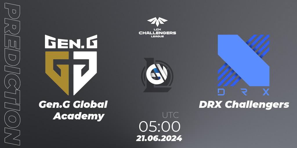 Gen.G Global Academy - DRX Challengers: ennuste. 21.06.2024 at 05:00, LoL, LCK Challengers League 2024 Summer - Group Stage