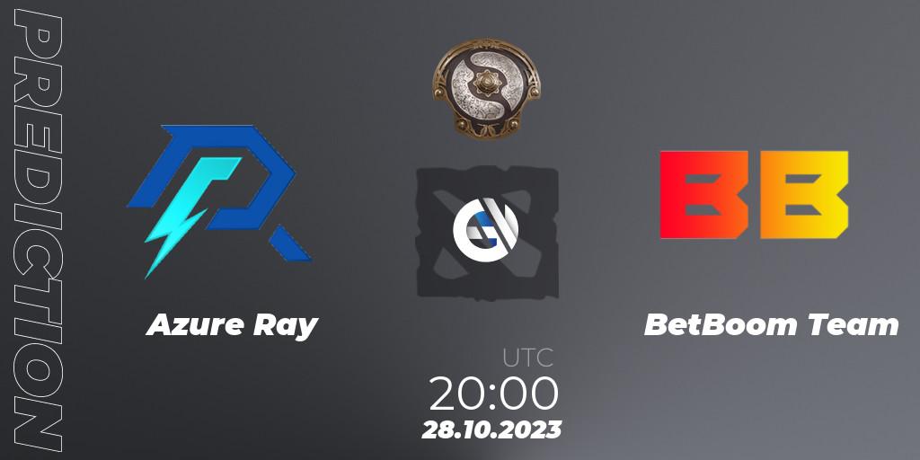 Azure Ray - BetBoom Team: ennuste. 28.10.23, Dota 2, The International 2023