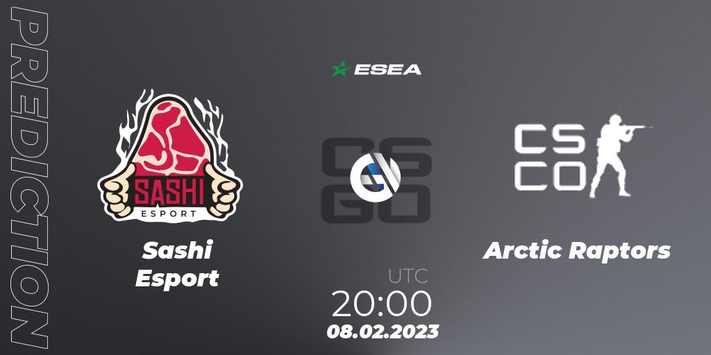  Sashi Esport - Arctic Raptors: ennuste. 08.02.23, CS2 (CS:GO), ESEA Season 44: Advanced Division - Europe