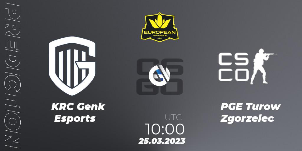 KRC Genk Esports - PGE Turow Zgorzelec: ennuste. 25.03.23, CS2 (CS:GO), European Pro League Season 7: Division 2