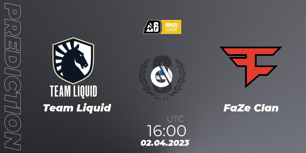 Team Liquid - FaZe Clan: ennuste. 02.04.23, Rainbow Six, Brazil League 2023 - Stage 1