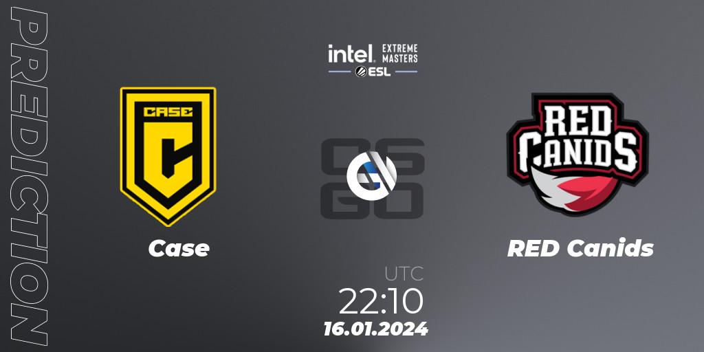Case - RED Canids: ennuste. 16.01.2024 at 22:10, Counter-Strike (CS2), Intel Extreme Masters China 2024: South American Open Qualifier #2