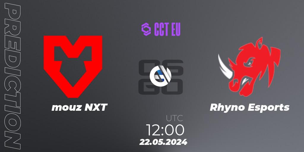 mouz NXT - Rhyno Esports: ennuste. 22.05.2024 at 12:00, Counter-Strike (CS2), CCT Season 2 Europe Series 4