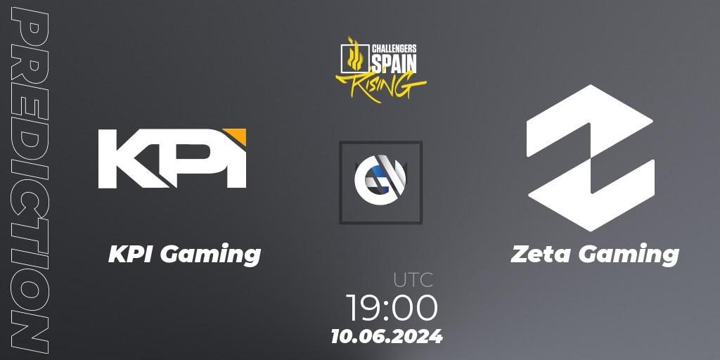 KPI Gaming - Zeta Gaming: ennuste. 10.06.2024 at 19:00, VALORANT, VALORANT Challengers 2024 Spain: Rising Split 2