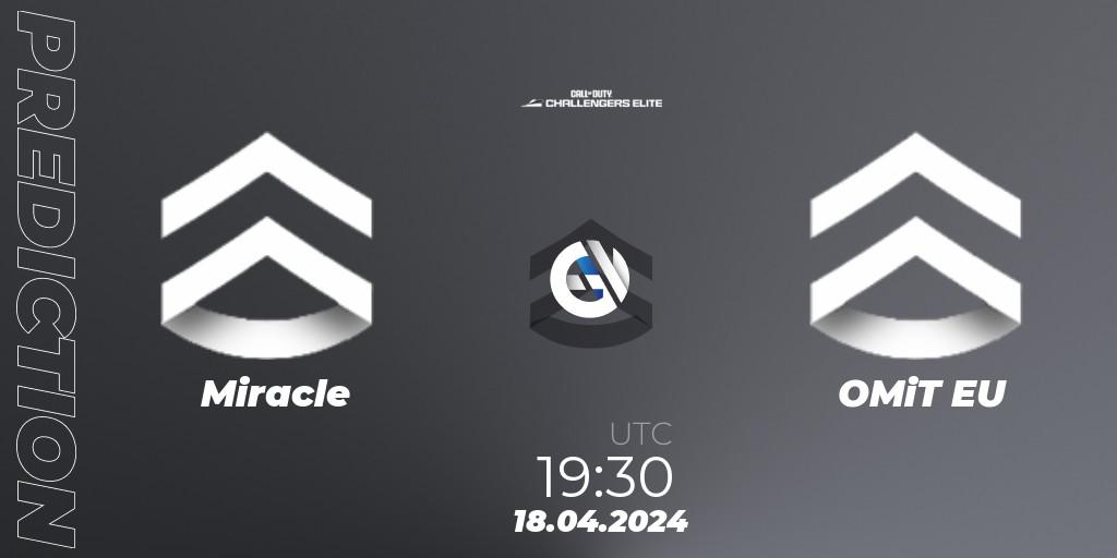 Miracle - OMiT EU: ennuste. 18.04.2024 at 19:30, Call of Duty, Call of Duty Challengers 2024 - Elite 2: EU