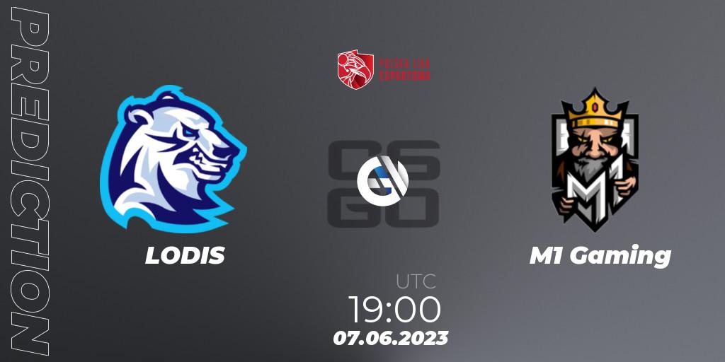 LODIS - M1 Gaming: ennuste. 07.06.2023 at 19:00, Counter-Strike (CS2), Polish Esports League 2023 Split 2