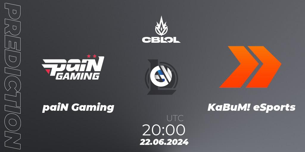 paiN Gaming - KaBuM! eSports: ennuste. 22.06.2024 at 20:00, LoL, CBLOL Split 2 2024 - Group Stage