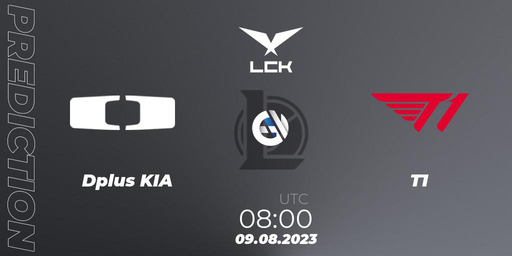 Dplus KIA - T1: ennuste. 09.08.2023 at 08:00, LoL, LCK Summer 2023 - Playoffs