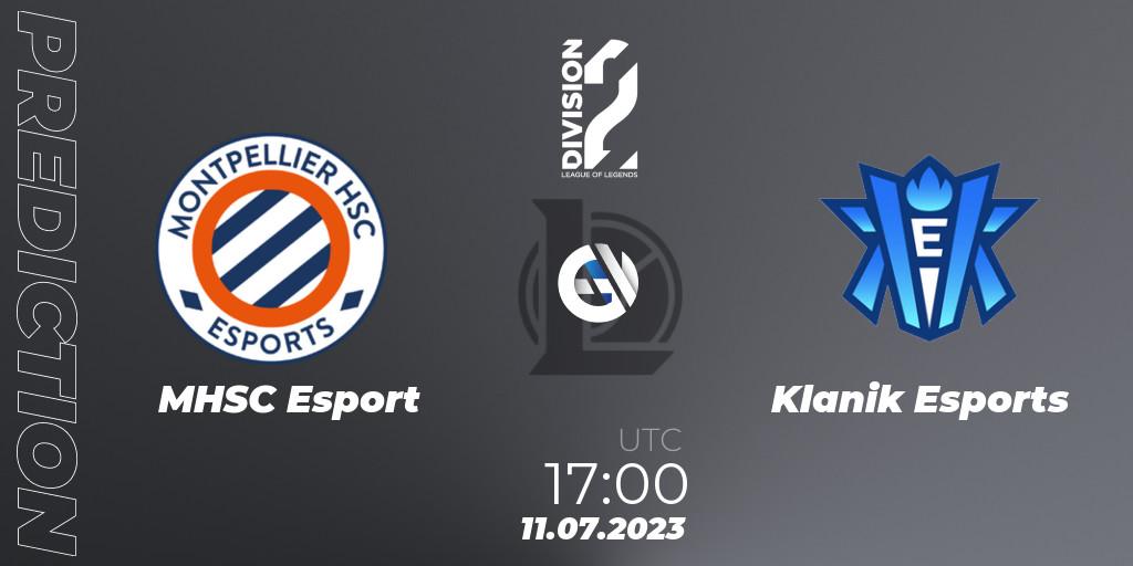 MHSC Esport - Klanik Esports: ennuste. 11.07.2023 at 17:00, LoL, LFL Division 2 Summer 2023 - Group Stage