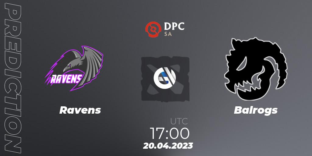 Ravens - Balrogs: ennuste. 20.04.23, Dota 2, DPC 2023 Tour 2: SA Division II (Lower)