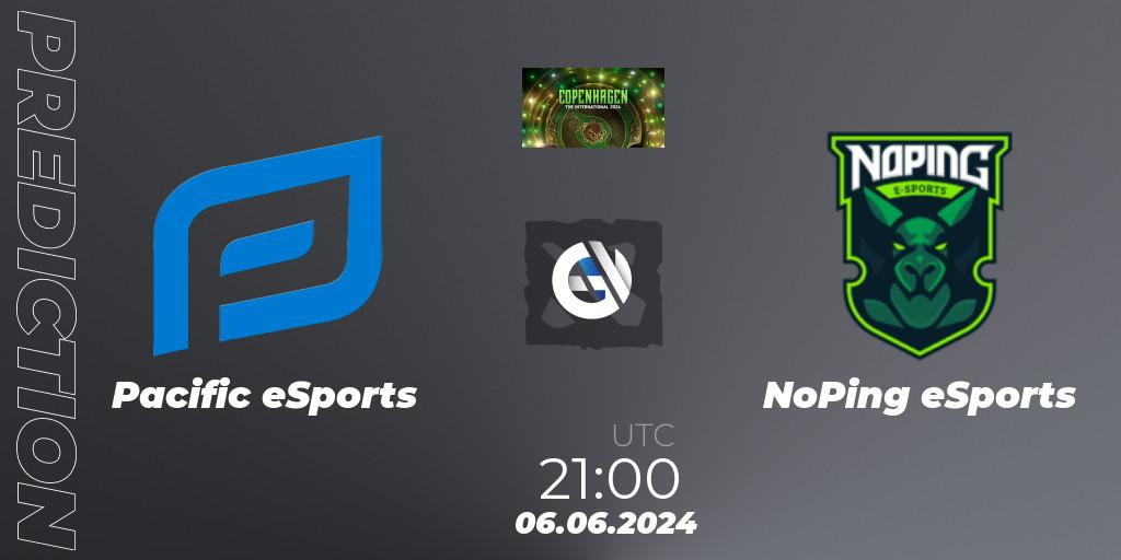 Pacific eSports - NoPing eSports: ennuste. 06.06.2024 at 21:00, Dota 2, The International 2024: South America Open Qualifier #1