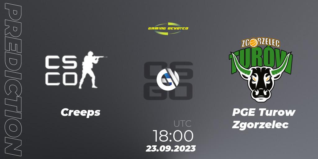 Creeps - PGE Turow Zgorzelec: ennuste. 23.09.2023 at 18:00, Counter-Strike (CS2), Gaming Devoted Become The Best