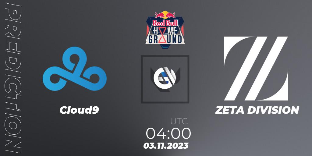 Cloud9 - ZETA DIVISION: ennuste. 03.11.2023 at 04:00, VALORANT, Red Bull Home Ground #4 - Swiss Stage