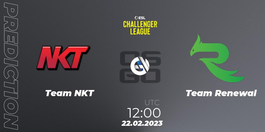 Team NKT - Team Renewal: ennuste. 22.02.23, CS2 (CS:GO), ESL Challenger League Season 44: Asia-Pacific