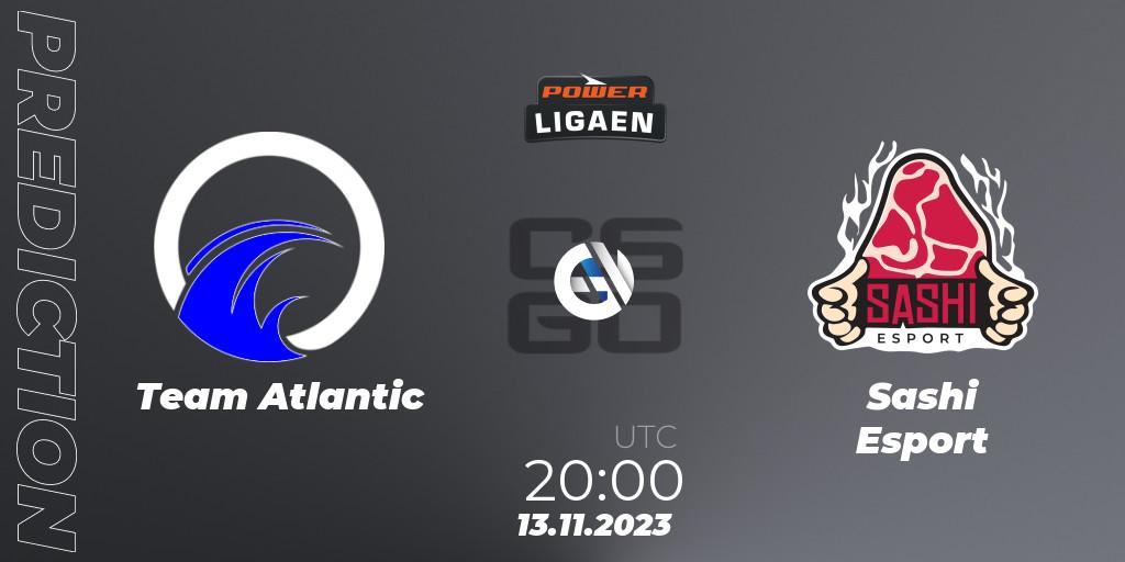 Team Atlantic - Sashi Esport: ennuste. 13.11.2023 at 20:00, Counter-Strike (CS2), Dust2.dk Ligaen Season 24: Regular Season