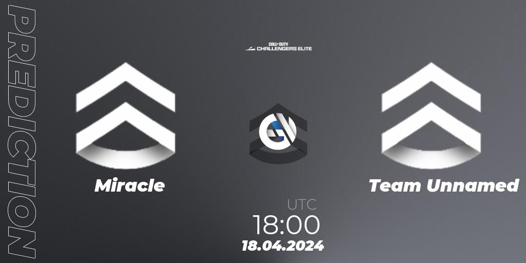 Miracle - Team Unnamed: ennuste. 18.04.2024 at 18:00, Call of Duty, Call of Duty Challengers 2024 - Elite 2: EU
