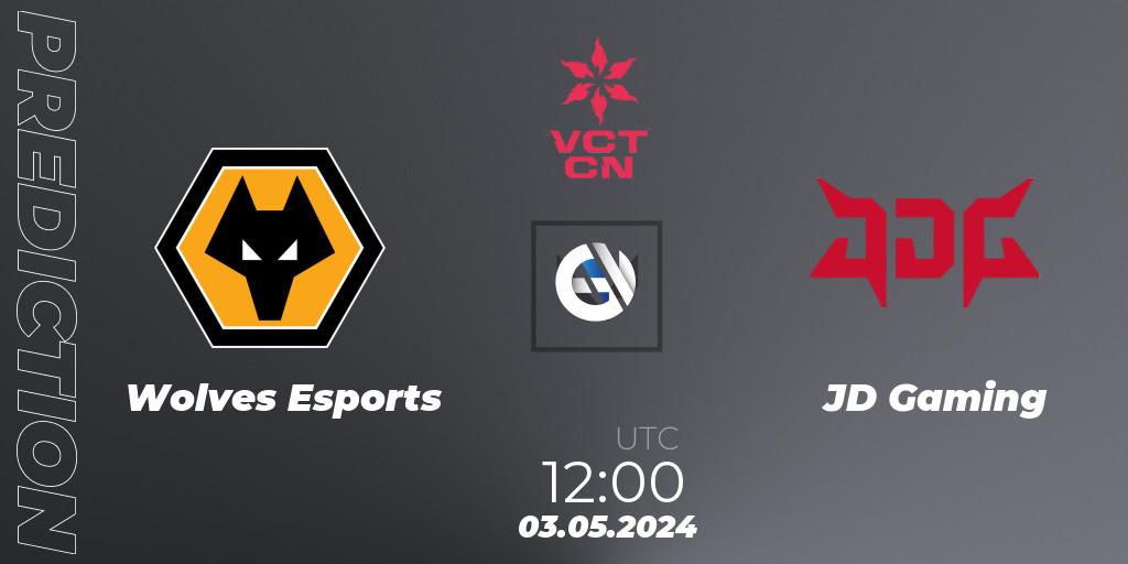 Wolves Esports - JD Gaming: ennuste. 03.05.2024 at 11:10, VALORANT, VALORANT Champions Tour China 2024: Stage 1 - Group Stage