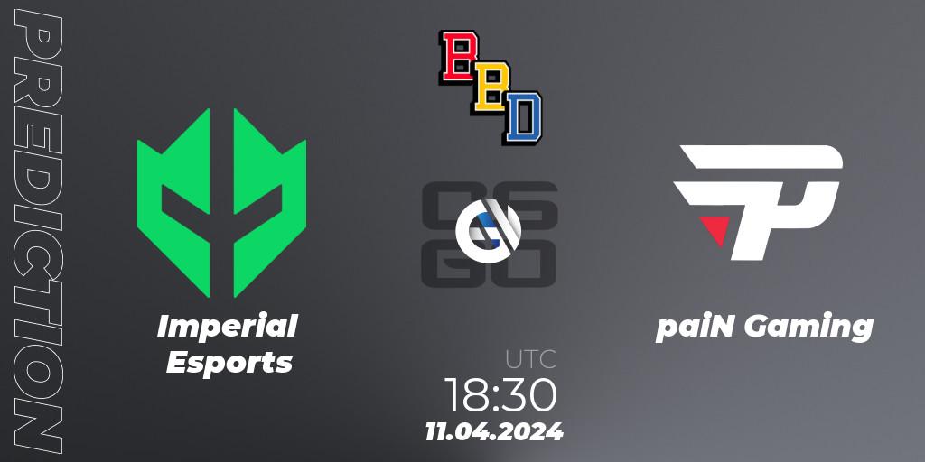Imperial Esports - paiN Gaming: ennuste. 11.04.24, CS2 (CS:GO), BetBoom Dacha Belgrade 2024: South American Qualifier