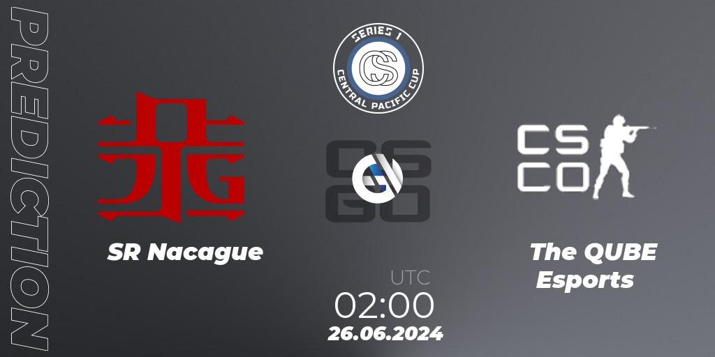 SR Nacague - The QUBE Esports: ennuste. 26.06.2024 at 02:00, Counter-Strike (CS2), Central Pacific Cup: Series 1